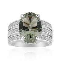 Anello in argento con Ametista Verde