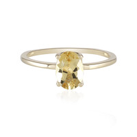 Anello in oro con Berillo Dorato