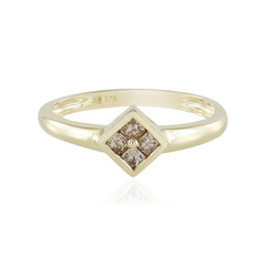 Anello in oro con Diamante Cioccolato I2
