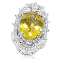Anello in argento con Quarzo Ouro Verde (Dallas Prince Designs)