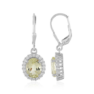 Orecchini in argento con Quarzo Limone