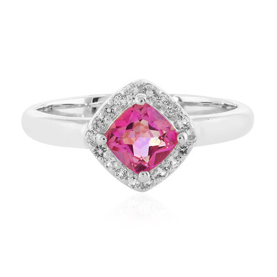 Anello in argento con Topazio Anniversario