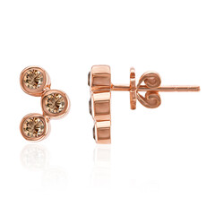 Orecchini in oro con Diamante Rose de France SI1 di Argyle