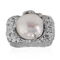 Anello in argento con Perla di Acqua Dolce (TPC)