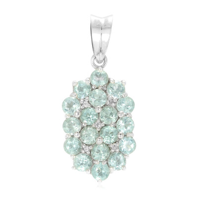 Ciondolo in argento con Apatite Blu