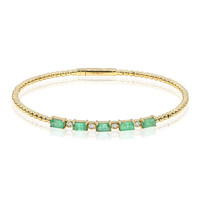 Bracciale in oro con Smeraldo Zambia AAA (CIRARI)