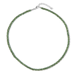 Collana in argento con Serpentino