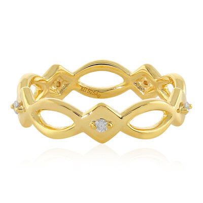 Anello in argento con Diamante I2 (H)