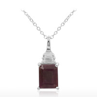 Collana in argento con Rubino