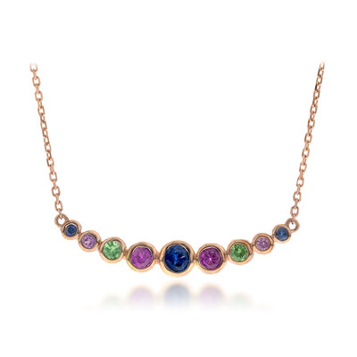 Collana in oro con Rubino Mozambico AAA
