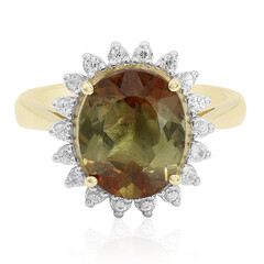 Anello in oro con Andalusite