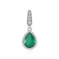 Ciondolo in argento con Onice Verde