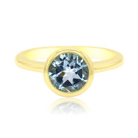Anello in argento con Topazio Blu Cielo