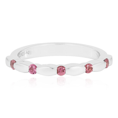 Anello in argento con Tormalina Rosa