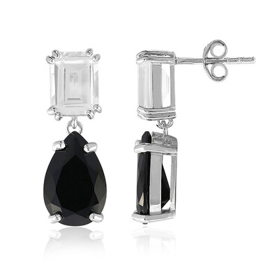 Orecchini in argento con Spinello Nero
