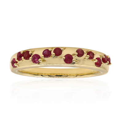 Anello in oro con Berillo Rosso