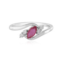 Anello in argento con Rubino del Madagascar