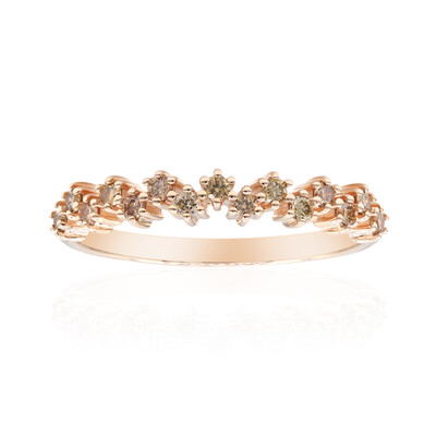 Anello in oro con Diamante Rose de France SI1 di Argyle (Annette)