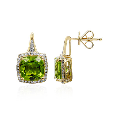 Orecchini in oro con Peridoto Dashihe  (CIRARI)