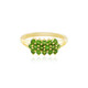 Anello in argento con Diopside Russo