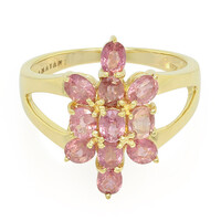 Anello in oro con Zaffiro Padparadscha (non riscaldato) (AMAYANI)