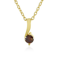 Collana in argento con Diamante Rosso I4