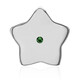 Charm in argento con Tsavorite della Tanzania (Annette)