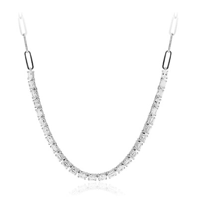 Collana in argento con Topazio Bianco