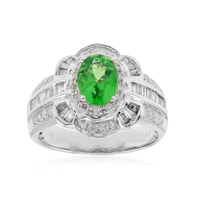 Anello in oro con Tsavorite AAA del Kenia (CIRARI)