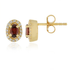 Orecchini in argento con Zircone Rosso