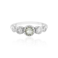 Anello in argento con Ametista Verde