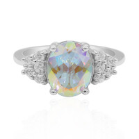 Anello in argento con Topazio Moonlight