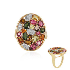 Anello in argento con Tormalina Rosa