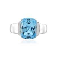 Anello in argento con Topazio Blu Cielo