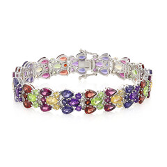 Bracciale in argento con Granato d’India