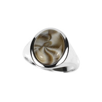 Anello in argento con Pietra Focaia