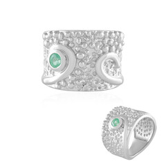 Anello in argento con Smeraldo Colombiano