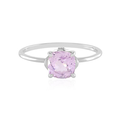 Anello in platino con Kunzite AAA