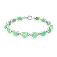 Bracciale in argento con Crisoprasio Imperiale