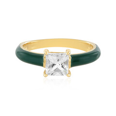 Anello in argento con Topazio Bianco