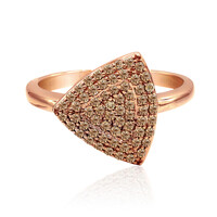 Anello in oro con Diamante Rose de France SI1 di Argyle
