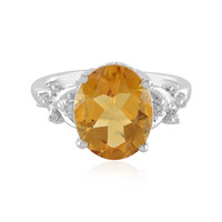 Anello in argento con Citrino