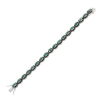 Bracciale in argento con Fluorite Verde