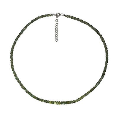 Collana in argento con Apatite Verde