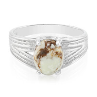 Anello da uomo in argento con Magnesite