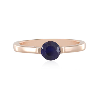 Anello in argento con Zaffiro Blu del Madagascar