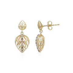 Orecchini in oro con Diamante Champagne I1 (Ornaments by de Melo)