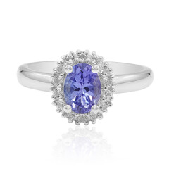 Anello in argento con Tanzanite (non riscaldata)