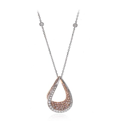 Collana in oro con Diamante Rosa I1 (CIRARI)