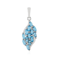 Ciondolo in argento con Topazio Blu Svizzero